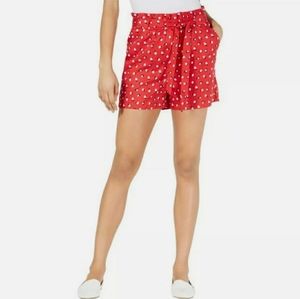 Maison Jules Hanging Shorts. Red Baby Peach.